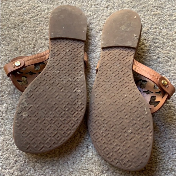 Tory Burch Vintage Vachetta Miller Sandals 6.5 M - Picture 5 of 7